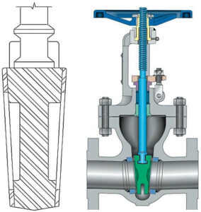 gate valve body